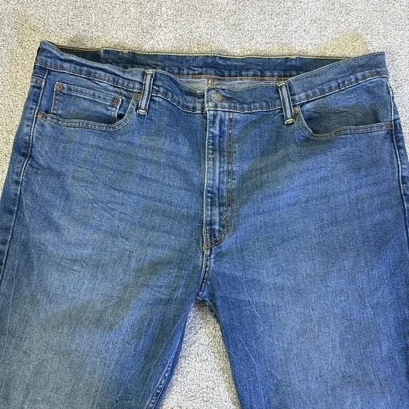 Levi's Blue Denim Jeans Relaxed Fit 42x30 Men's - Picture 2 of 7